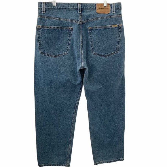 Levis Jeans Mens 38x30 Relaxed Fit Blue Medium Wash Stretch - Picture 9 of 11